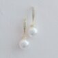 Gold Hook Pearl Bridesmaid Earrings