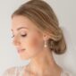 Tiffany CZ Drop Bridal Earrings