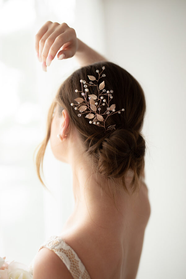 Gold Leaf Bridal Hairpins