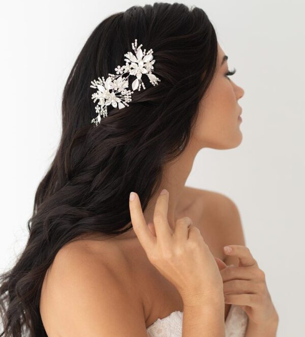 Signature Luxe Silver Bridal Hairpins