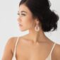 Melody Rose Gold Statement Bridal Earrings