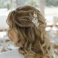 Floral Gold Bridal Haircomb