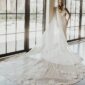 Embroidered Floral Long Wedding Veil