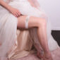 Petite Crystal Lace Bridal Garter