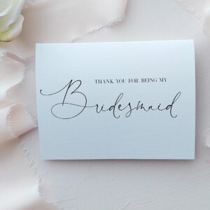 "Thank you for being My Bridesmaid" Gift Card