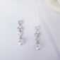 Tiffany Silver Pearl Drop Bridal Earrings