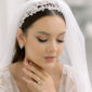 Pearl CZ Bridal Earrings