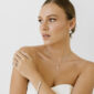 Vogue Pearl CZ Bridal Earrings