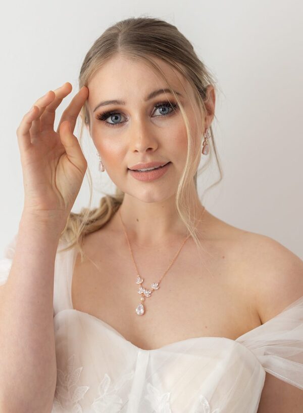 Rose Gold Bridesmaid Necklace