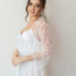 Floral Lace Short Bridal Robe