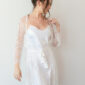 Floral Lace Short Bridal Robe