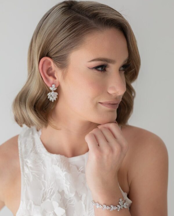 Statement CZ Bridal Earrings