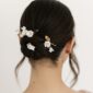 Jolie Flower Bridal Hairpins Gold 5