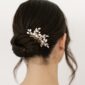 Gold Pearl Bridal Hairpins