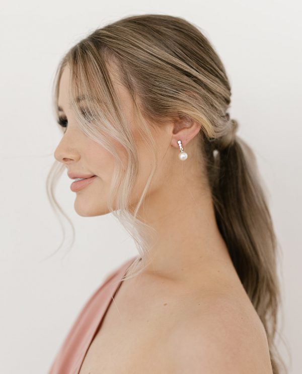 Pearl Stud Bridal Earrings