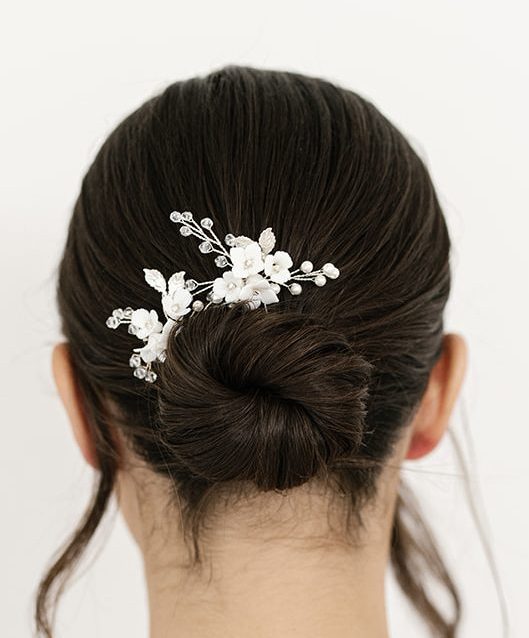 Eva Floral Bridal Hairpins