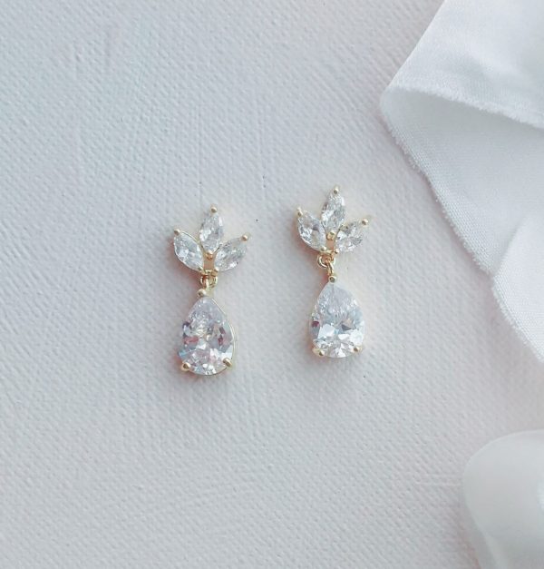Alexia Gold Bridesmaid Earrings