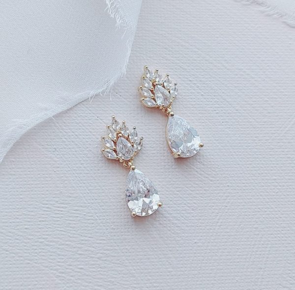 ASHMITA Rose Gold Teardrop Necklace Gemstone Dangle India | Ubuy