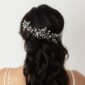 Silver Crystal and Pearl Bridal Hairvine
