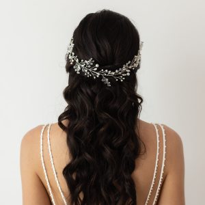 Crystal Pearl Wedding Hairvine
