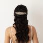 Gold Cz Crystal Bridal Haircomb