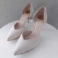 Tulip Pearl Nude Bridal Shoes Front