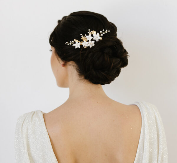 Gold Wildflower Bridal Hairpins