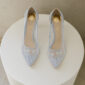 Flora Blue Embroidered Bridal Shoes