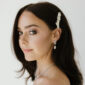 Pearl CZ Bridal Earring