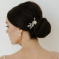 Silver Floral Wedding Hairpins