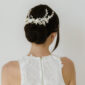 Silver Celine Spray Bridal Haircomb
