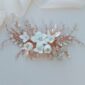 Rose Gold Luxe Blossom Bridal Haircomb