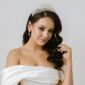 Zara Royal Pearl CZ Bridal Crown