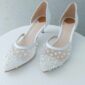 Gia Pearl Pointed Bridal Shoes