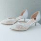 Gia Pearl Pointed Bridal Shoes Side