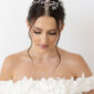 Ari Silver Leaf Bridal Wedding Hairvine