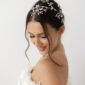 Ari Silver Leaf Bridal Wedding Hairvine