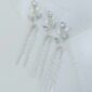 Marquis Pearl and CZ Bridal Hairpins