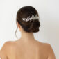 Kya Silver Pearl Bridal Haircomb