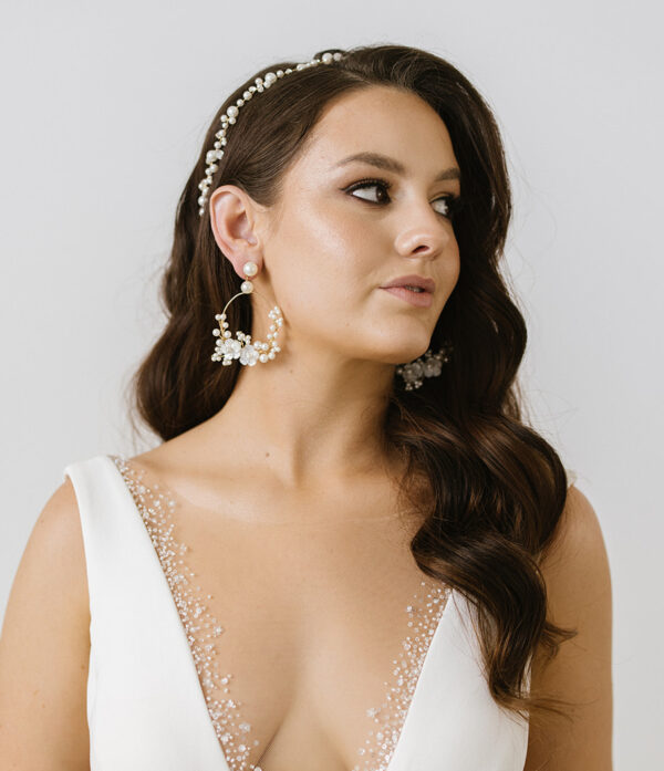 Dalia Floral Statement Bridal Earrings