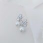 Kenzie CZ Pearl Bridal Earrings