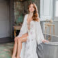 Bianca Silk Lace Bridal Robe